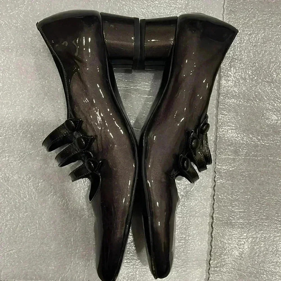 [US7.5N-4A]Amalfi by Rangoni Patent Leather Mary Jane with 3  Straps Block Heel - Picture 5 of 8